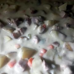 A picture of Slow-cooker Potato Soup.