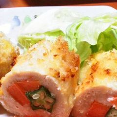 A picture of Healthy Okra & Carrot Fried Chicken Tender Cutlets.