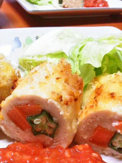 A picture of Healthy Okra & Carrot Fried Chicken Tender Cutlets.