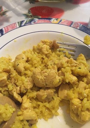 Una foto de Arroz al curry