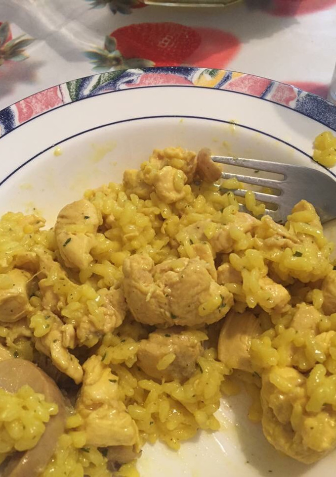Una foto de Arroz al curry