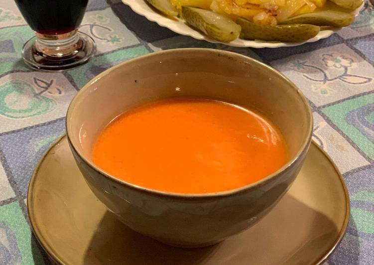 Gazpacho con hortalizas de la huerta