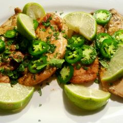 A picture of Coconut lime chicken.