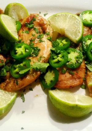 A picture of Coconut lime chicken.