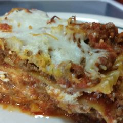 A picture of Homemade Lasagna.