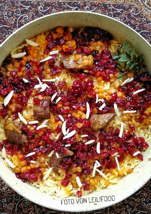 عکسی از دستور چلو گوشت