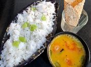 A picture of daal chawal
