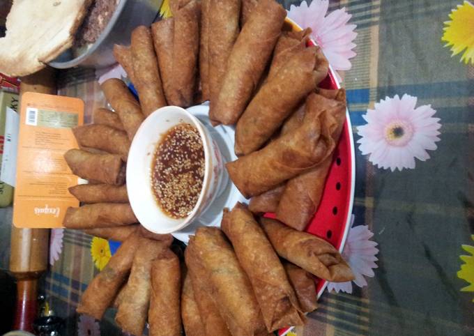 Steps to Prepare Quick spring rolls