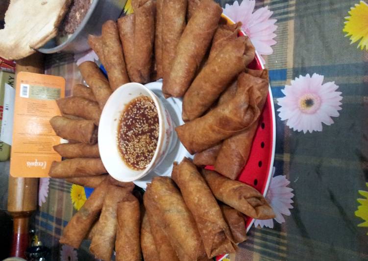 Simple Way to Prepare Quick spring rolls