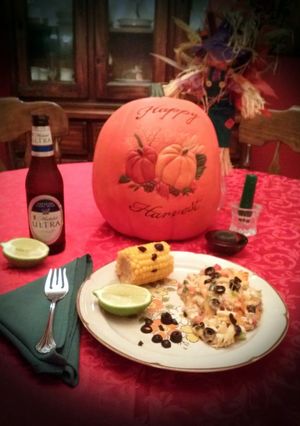 A picture of King Ranch Chicken.