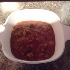 A picture of Slow cooker Sauce or Chili.