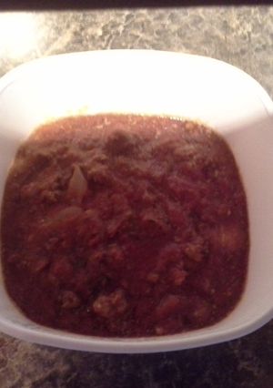 A picture of Slow cooker Sauce or Chili.