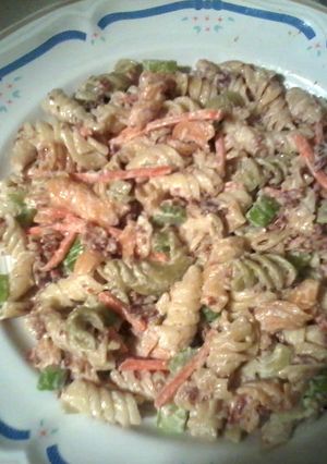 A picture of Ariel's Awesome Pasta Salad.