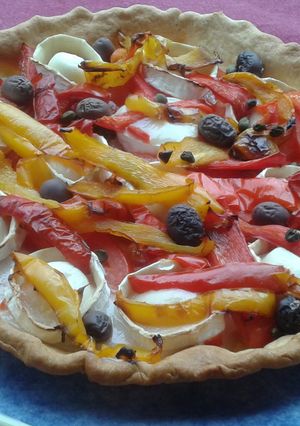 A picture of Tomato Goat Cheese Tart.