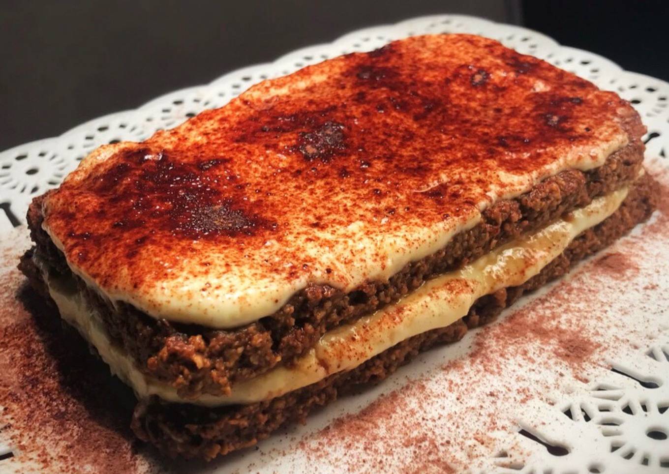 Tiramisú saludable sin azúcar (con galletas de avena caseras)