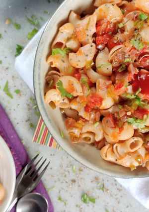 A picture of Masala Macaroni.