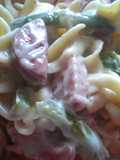 Creamy Sausage Pasta and Peppers