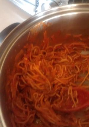 A picture of one pot spaghetti.