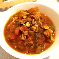 Goulash with bell pepper and tofu (easy) A picture of Goulash with bell pepper and tofu (easy).