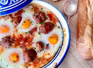Une photo de Tajine kefta œuf facile