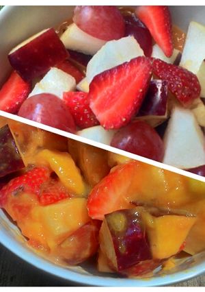 Foto resep Fresh Fruits wif Mango Sauce