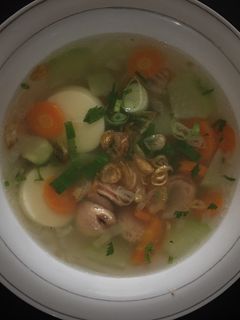 Foto resep Saussage with tofu soup