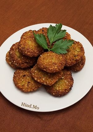 A picture of Falafel with Boiled Chickpeas.