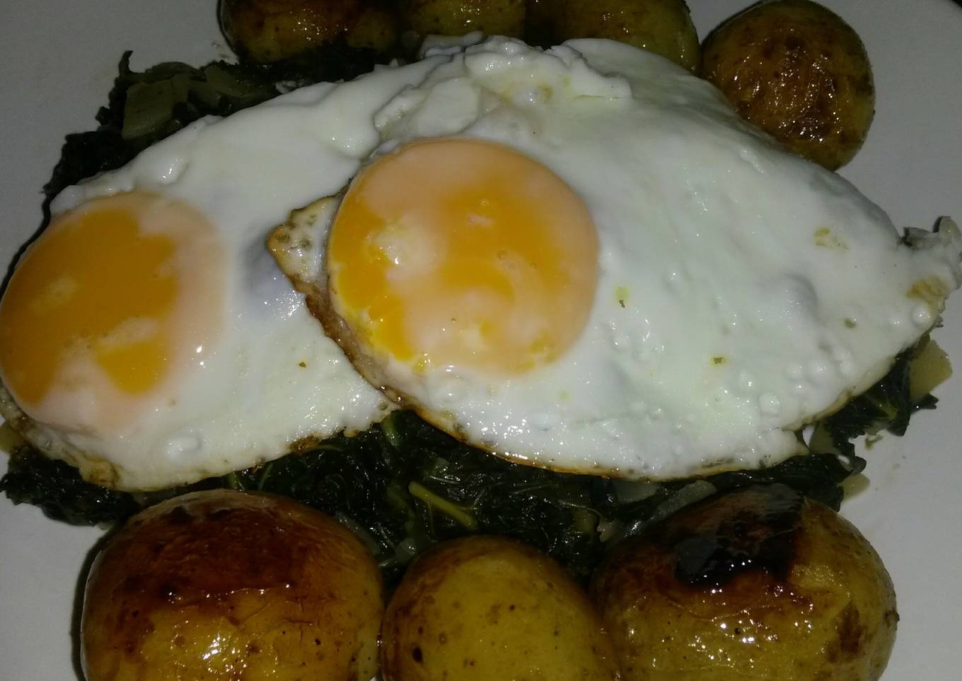 Sig's German Sweet Caramelised Potatoes and Kale