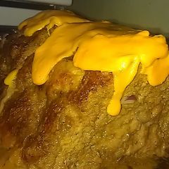 3 in one meat loaf A picture of 3 in one meat loaf.
