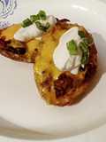 Chili Cheese Potato Skins