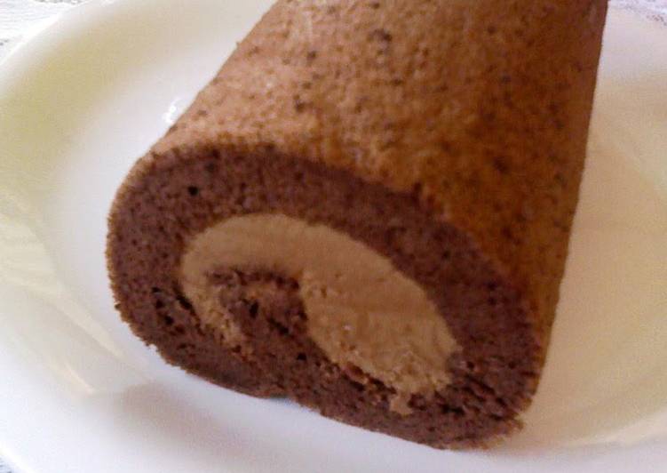 Melt in Your Mouth Chocolate Chiffon Roll Cake