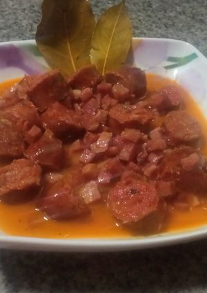 Una foto de Choricitos a la sidra