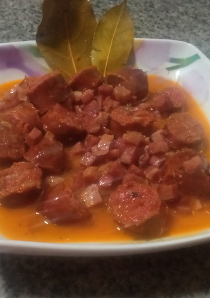 Una foto de Choricitos a la sidra