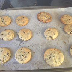 A picture of Super easy Soft Choc Chip Cookies.