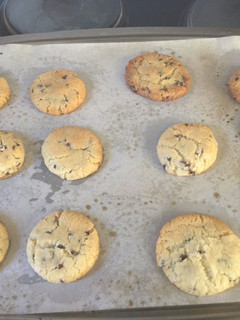 A picture of Super easy Soft Choc Chip Cookies.