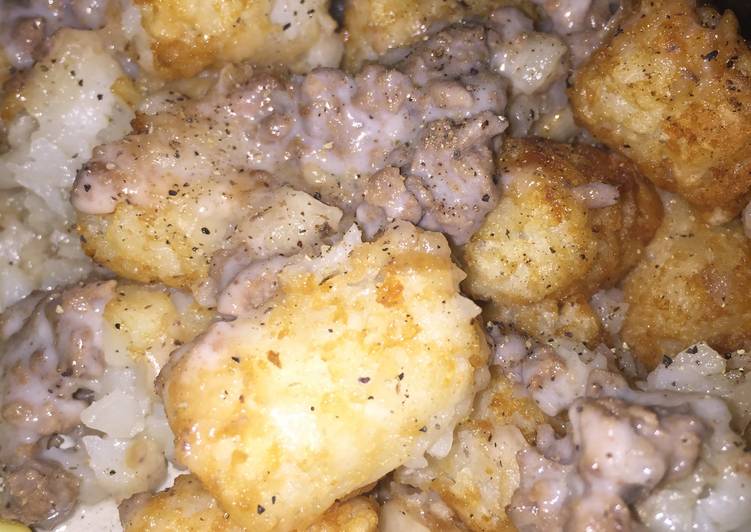 Steps to Make Speedy Old Fashioned Tater Tot Casserole