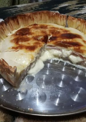 Una foto de Tarta de Jamón, queso y huevo