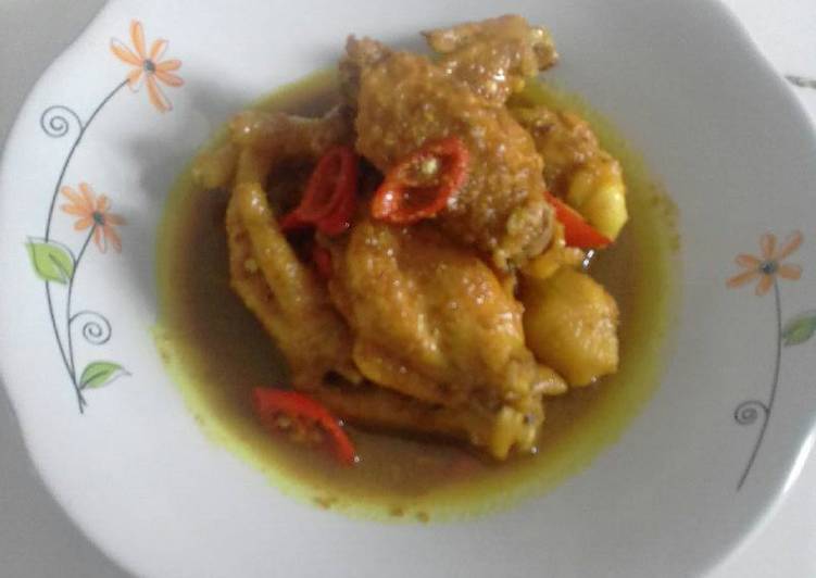 Ayam kecap gurih pedas simpel