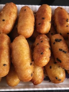 Hình của món Khoai lang kén.
