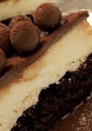 صورة لوصفة تشيز كيك بالشوكولاته 😋❤