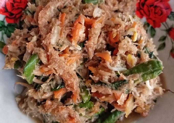Bagaimana Menyiapkan Day. 429 Rumbah Urap Sayur Khas Indramayu (20 month+) Anti Gagal