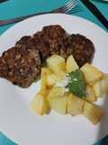 Croquetas de jurel y papas doradas (con airfryer u horno)
