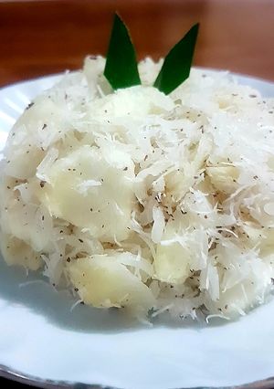 Foto resep Ketan + singkong kelapa