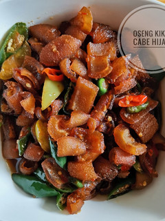 Foto resep Oseng Kikil Cabe Hijau Pedas Manis