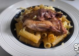 Golden yolk chicken pasta, no cream (49g protein)