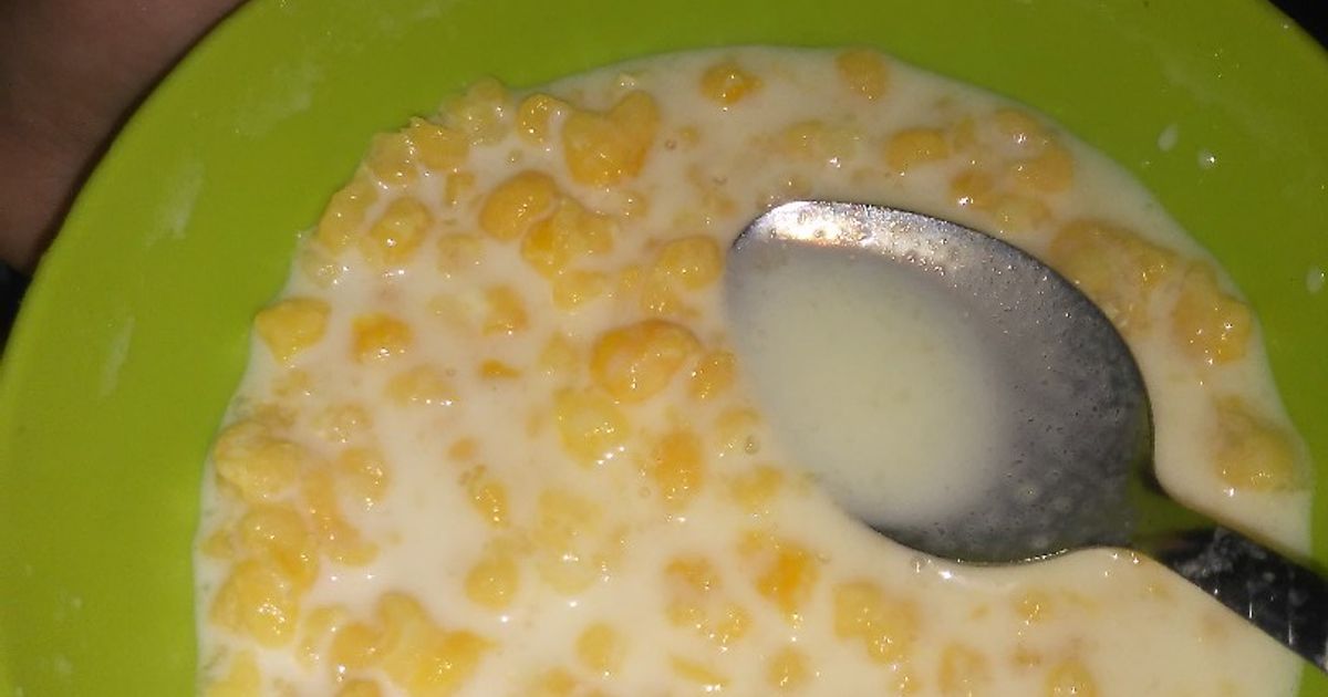 Mazamorra con leche y panela