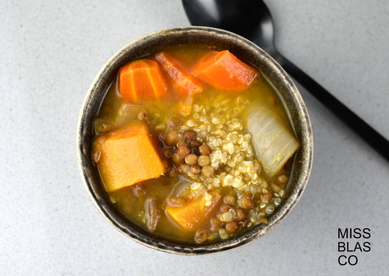 Lentejas con quinoa