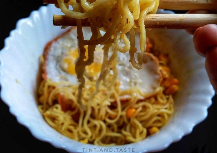 Easiest Way to Make Perfect Egg corn maggi