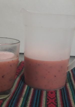 Una foto de Smoothie de ciruela. Fácil y rápido