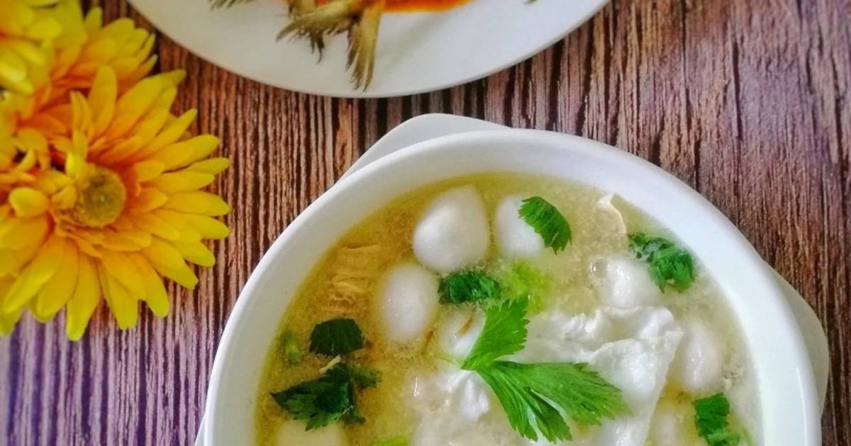 Resipi Sup Telur Dengan Bebola Ikan Oleh Norashikin Rahmat Cookpad